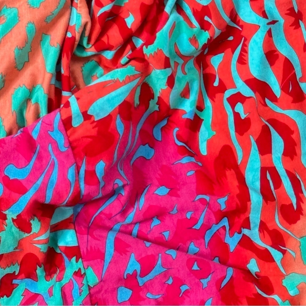 Hale Bob Cabana Maxi Dress Halter Style Resort Beach Tie Neck Vibrant Print XS - Picture 9 of 15